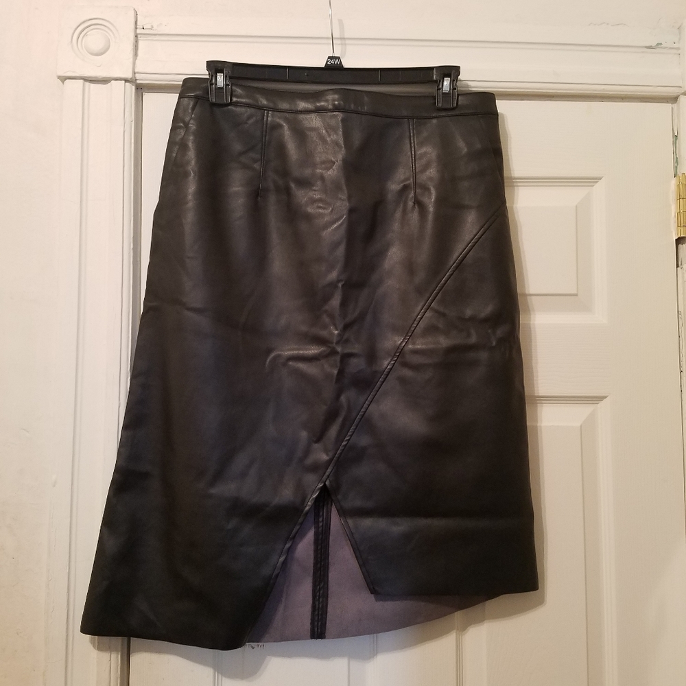 H&M faux leather skirt